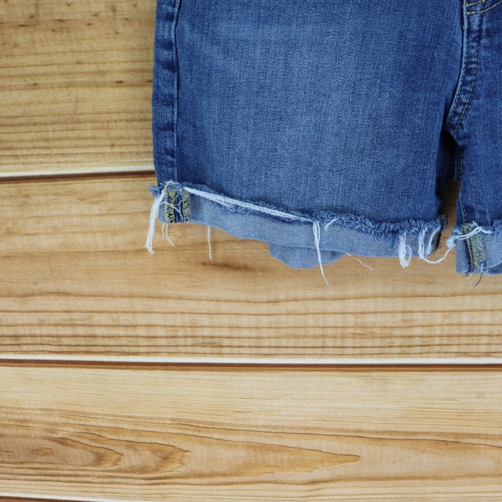 Gap Jean Shorts Cuffed Womens WAIST: 27 INCHES Pockets Distressed Button Fly - Picture 5 of 8